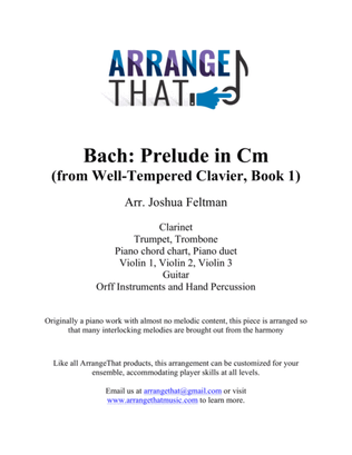 Bach: Prelude from WTC Book 1 in C minor
