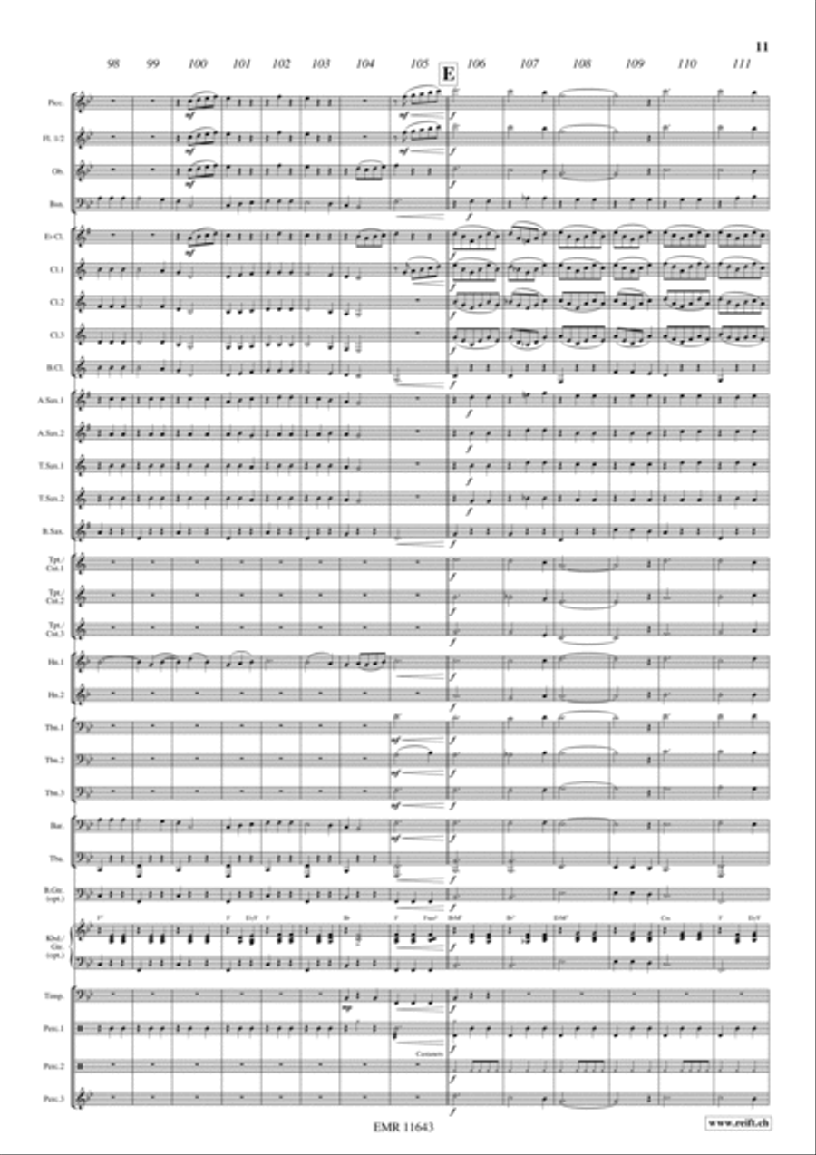 Flight To Mexico Concert Band scores gallery preview page 12