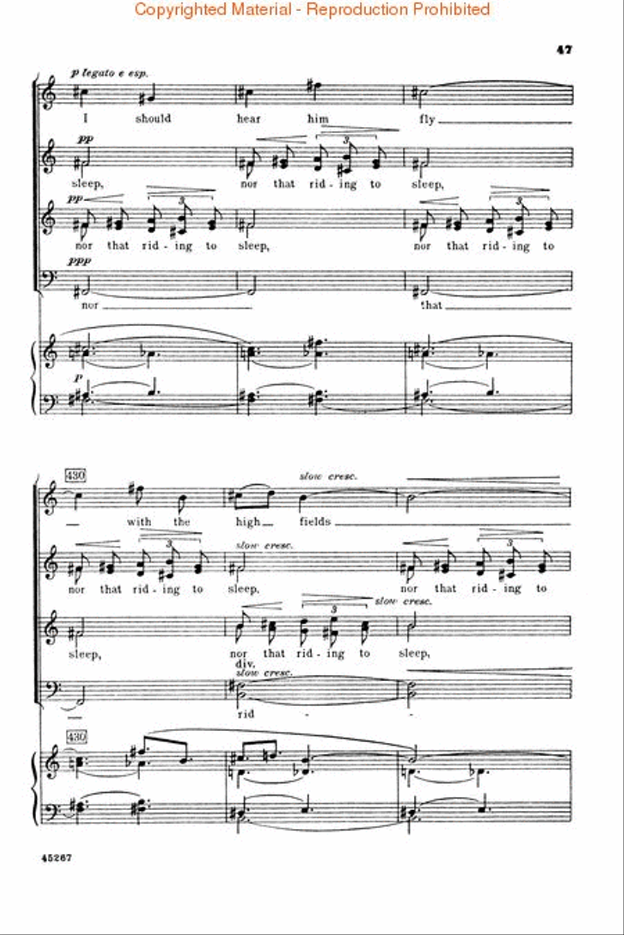 Fern Hill 4-Part scores gallery preview page 4
