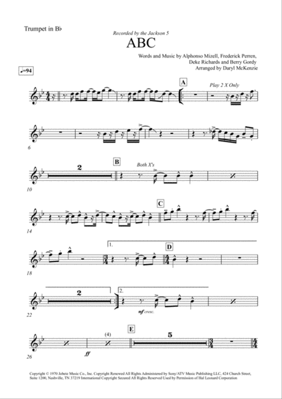 ABC Tenor Saxophone scores gallery preview page 4