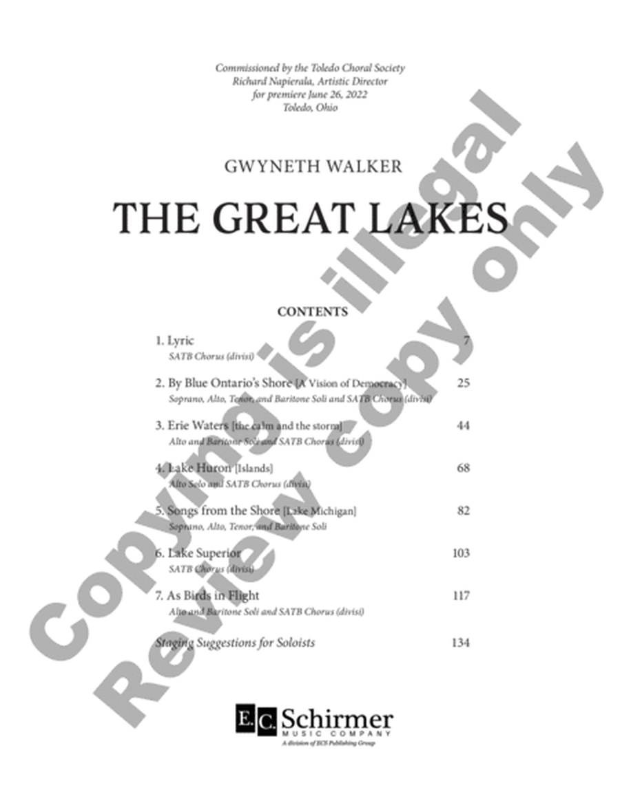 The Great Lakes (Additional Full Score)