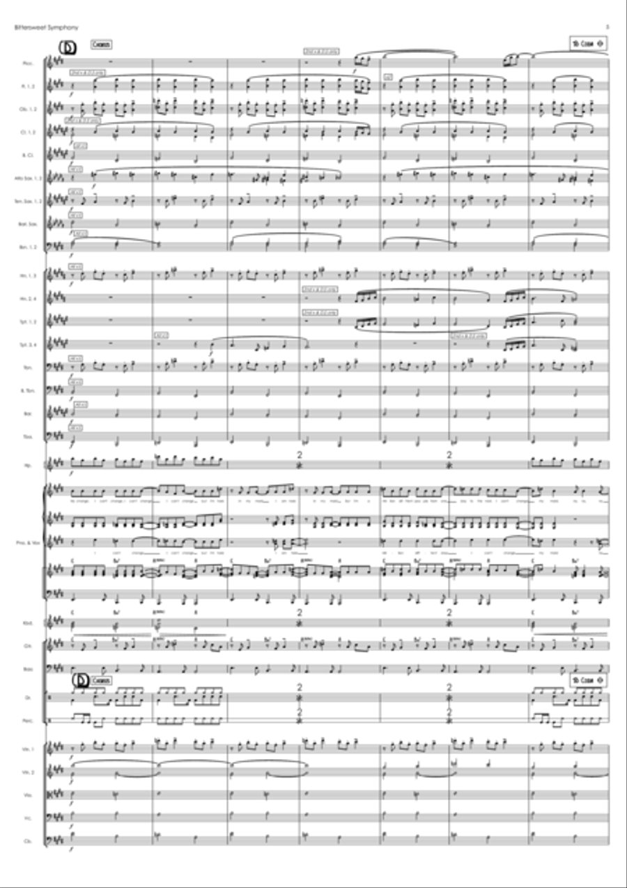 Bittersweet Symphony Full Orchestra scores gallery preview page 5