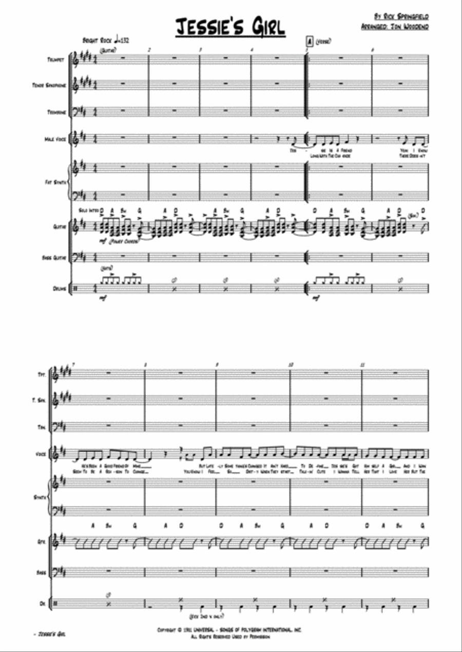 Jessie's Girl Jessie's Girl Jazz Ensemble scores gallery preview page 4