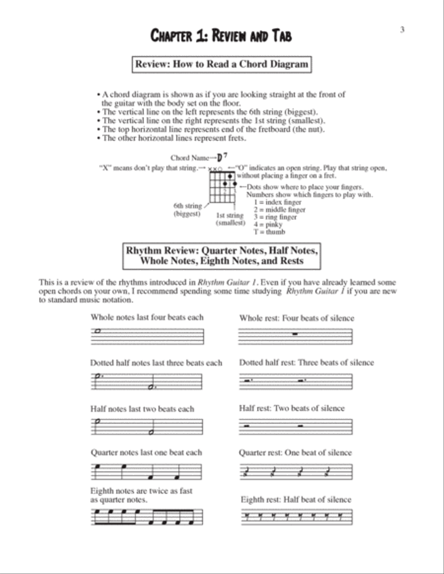Rhythm Guitar Book 2: Open Chords and Comping Patterns Electric Guitar scores gallery preview page 3