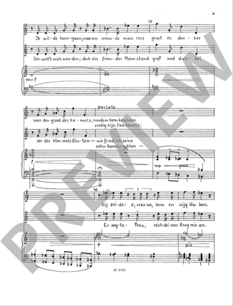 Rebekka op. 69 Nr.3A Soprano Voice scores gallery preview page 5