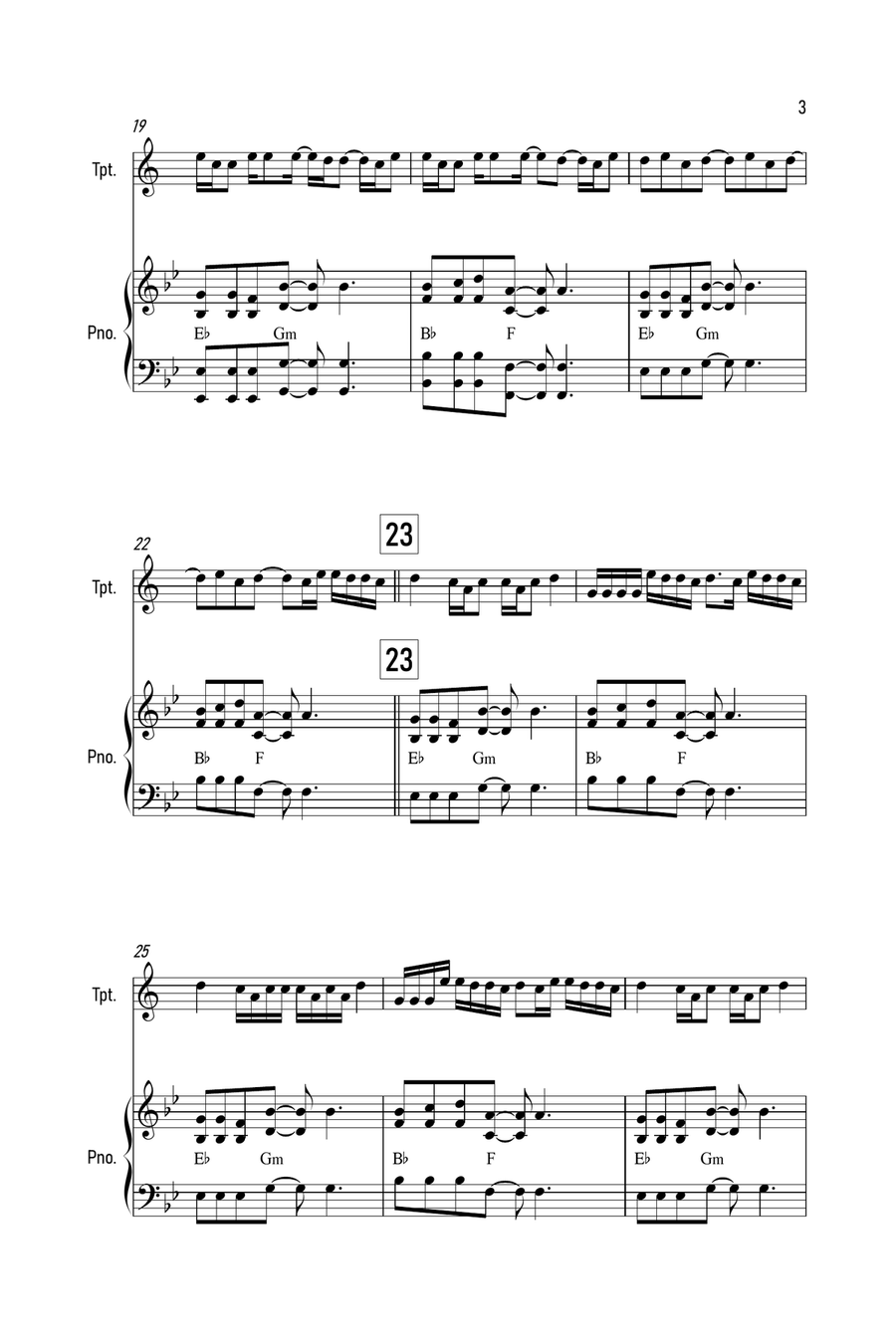 Mood Trumpet Solo scores gallery preview page 3