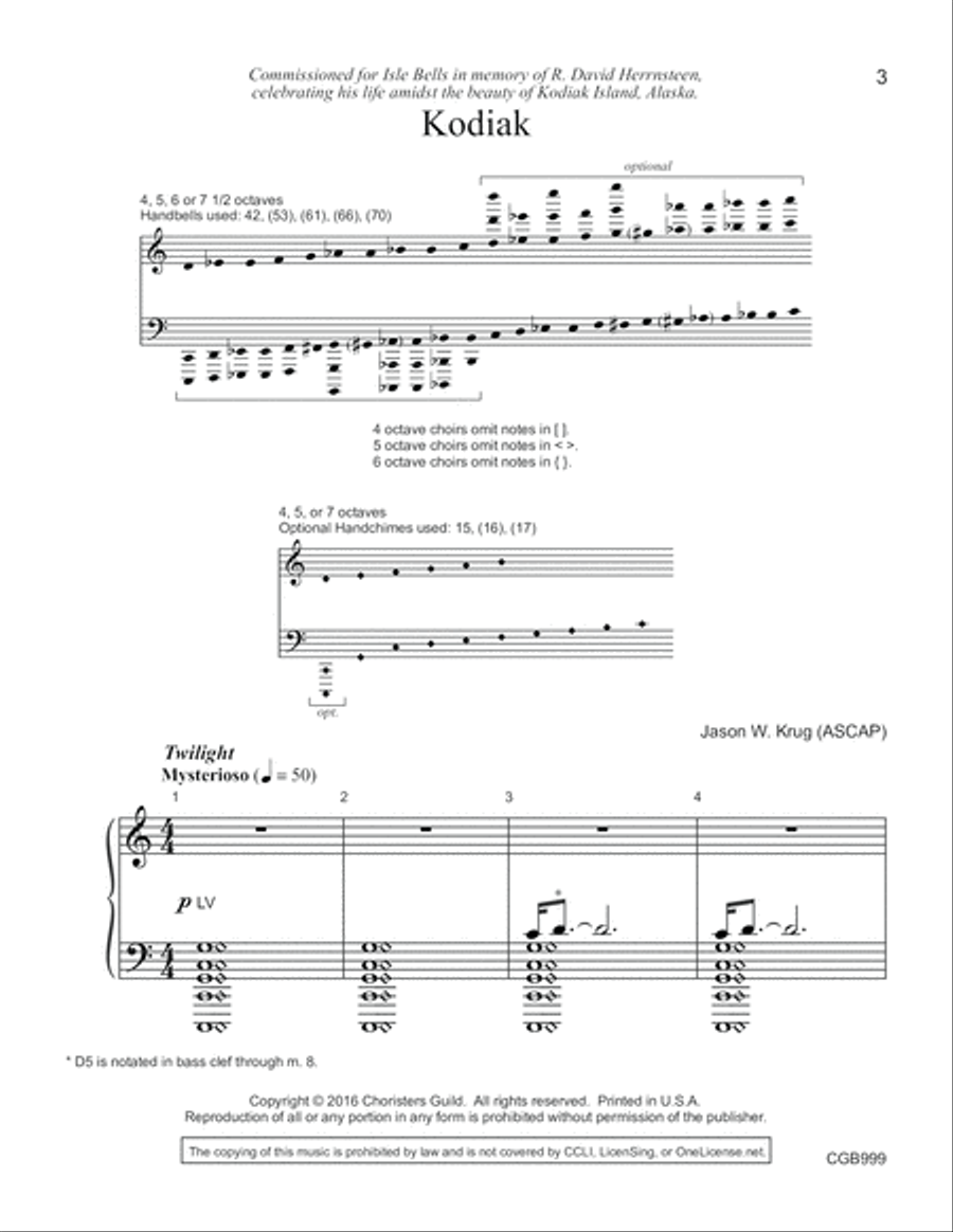 Kodiak Handbell Choir scores gallery preview page 2