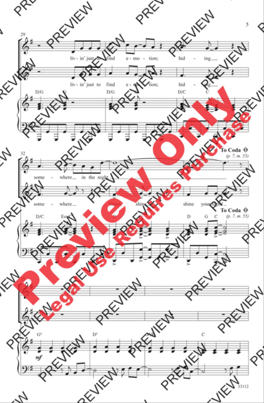 Don't Stop Believin' 2-Part scores gallery preview page 5