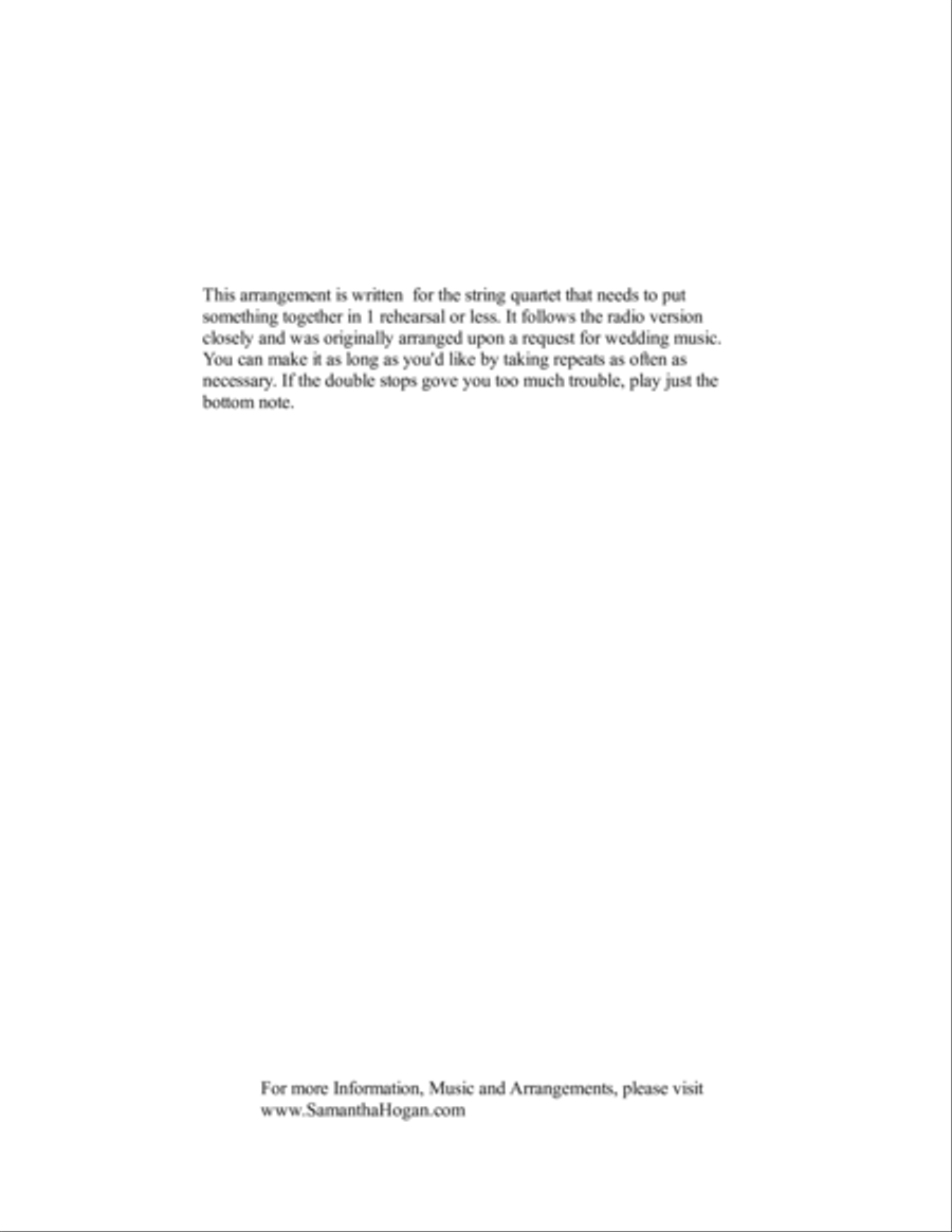 Time After Time String Quartet scores gallery preview page 2