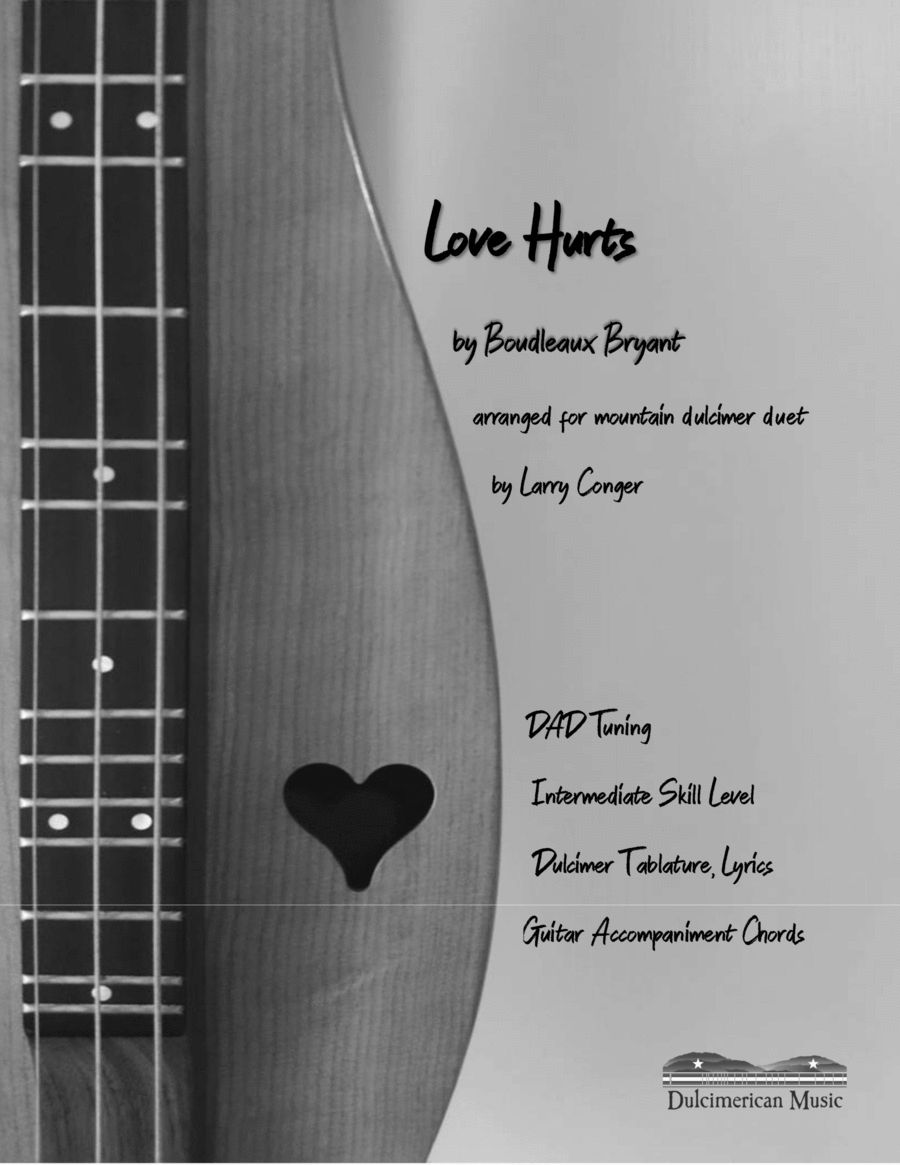 Love Hurts Dulcimer scores gallery preview page 1