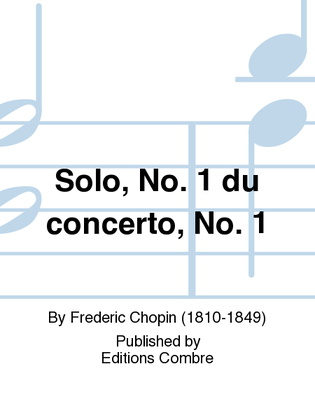 Book cover for Concerto No. 1: solo no. 1