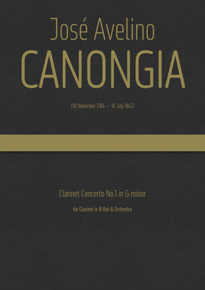 Canongia - Clarinet Concerto No.1 in G minor