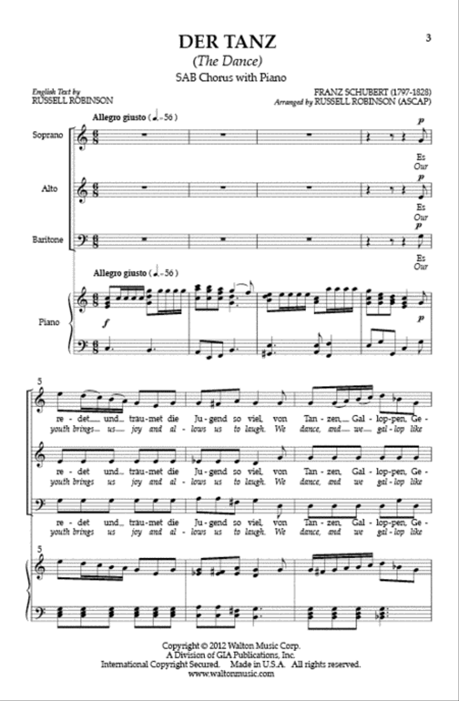 Der Tanz (The Dance) Der Tanz (The Dance) 3-Part scores gallery preview page 2