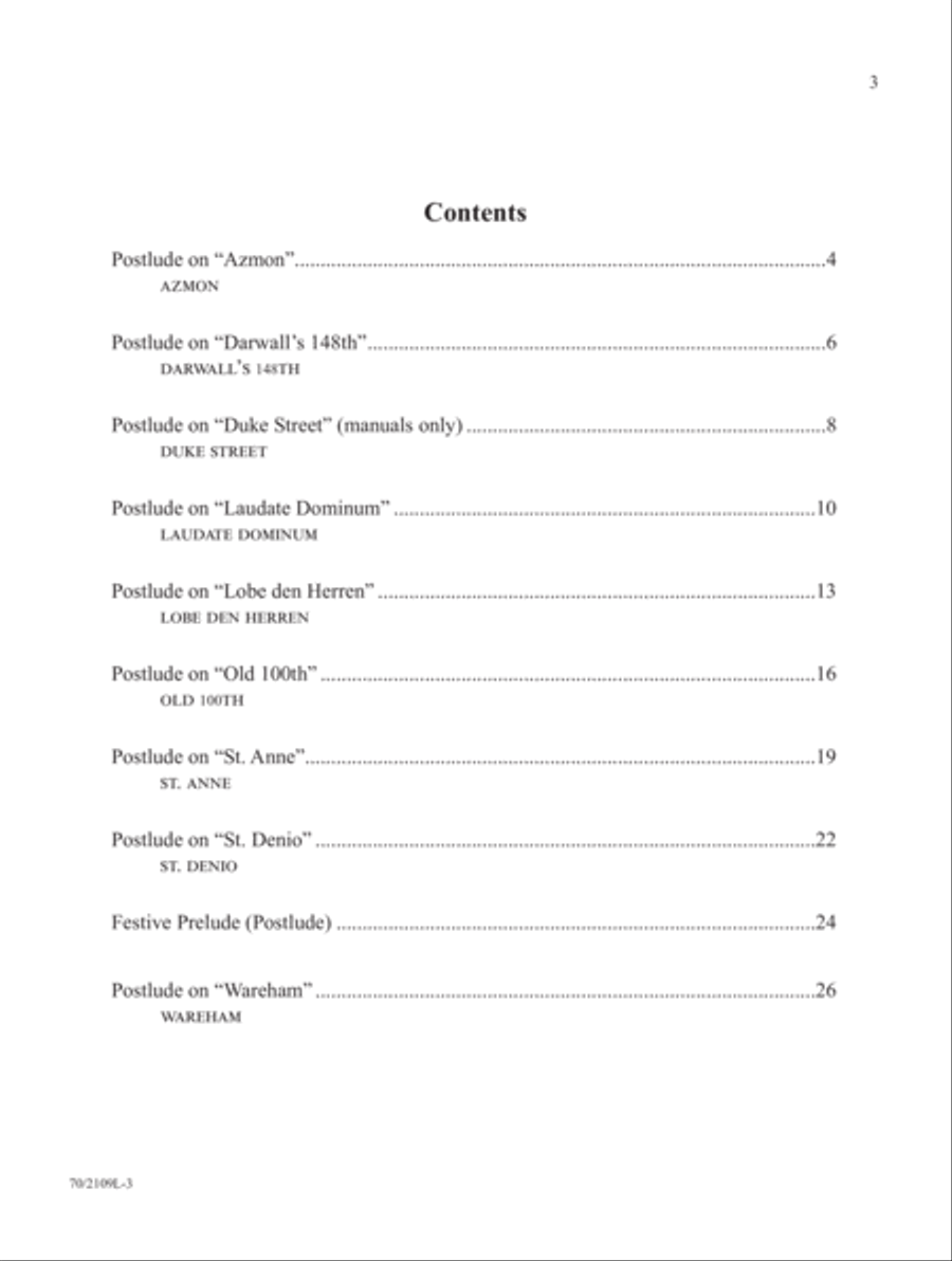 Postludes in Two Minutes or Less Organ Solo scores gallery preview page 2