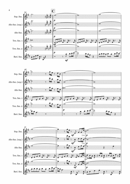 Thriller - Saxophone quintet (SATTB/AATTB) image number null