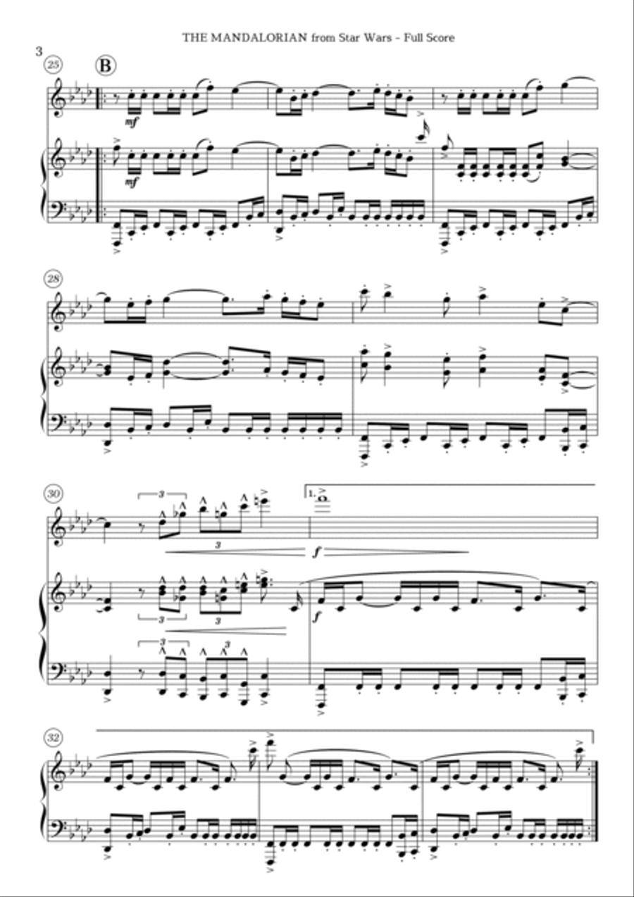 The Mandalorian Chamber Music scores gallery preview page 4
