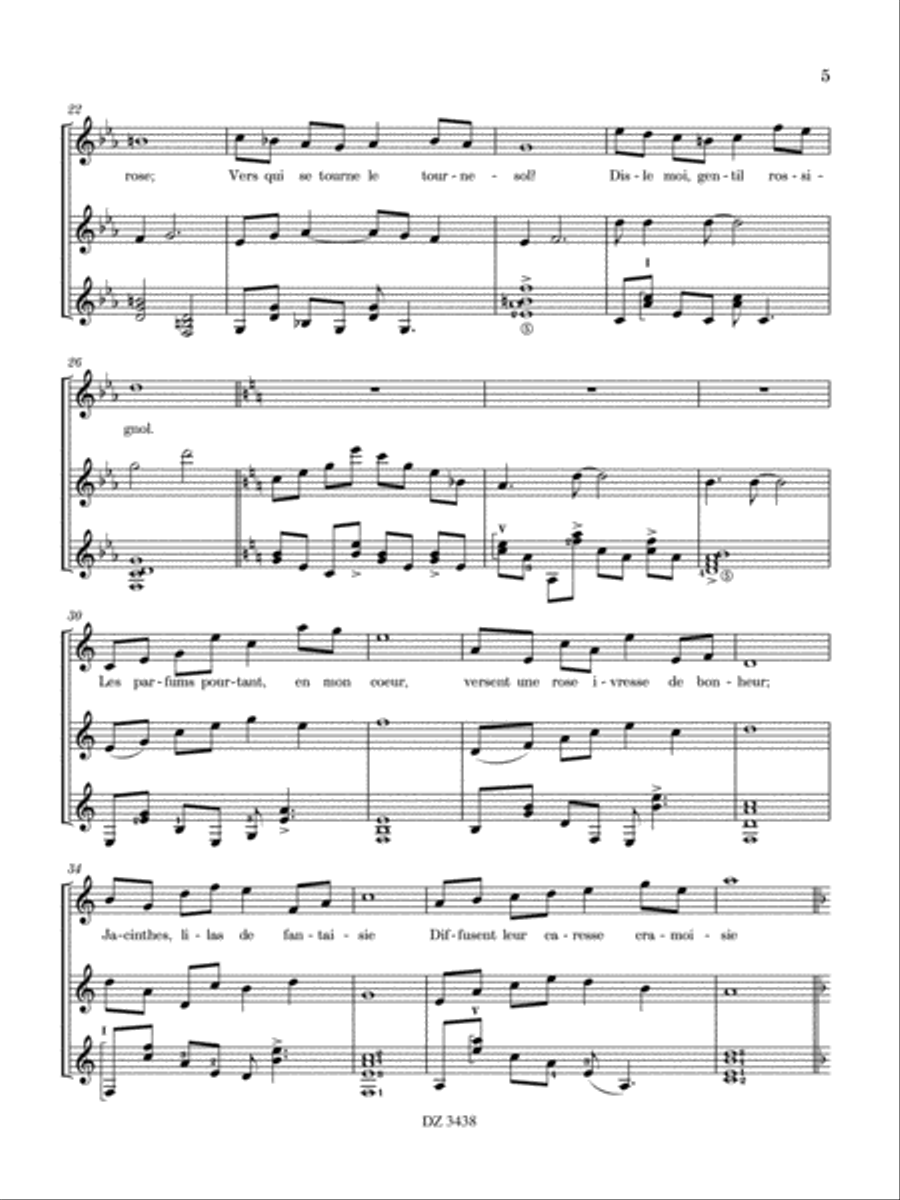 Printemps en novembre Flute scores gallery preview page 6
