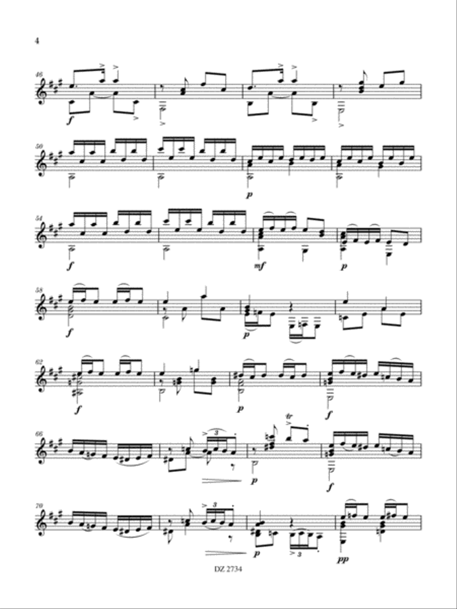 Rondo Schubertino Classical Guitar scores gallery preview page 4