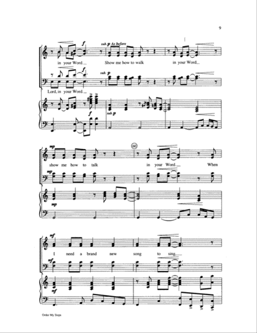 Order My Steps 4-Part scores gallery preview page 9