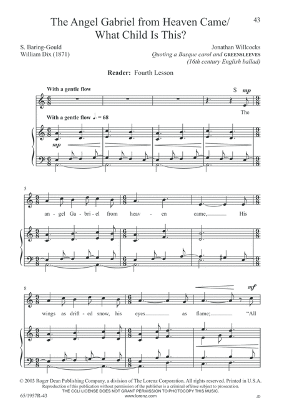 Festival of Lessons and Carols 4-Part scores gallery preview page 44