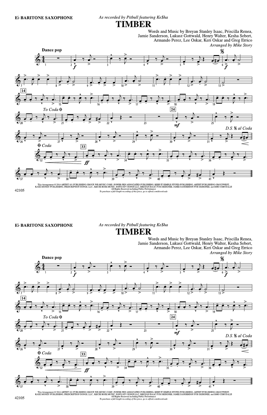 Timber: E-flat Baritone Saxophone