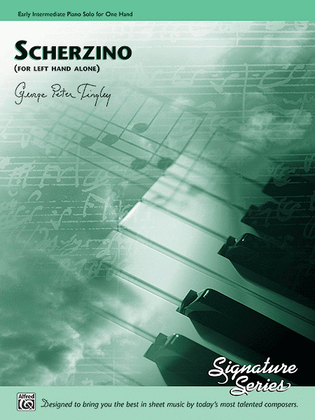 Book cover for Scherzino (for left hand alone)