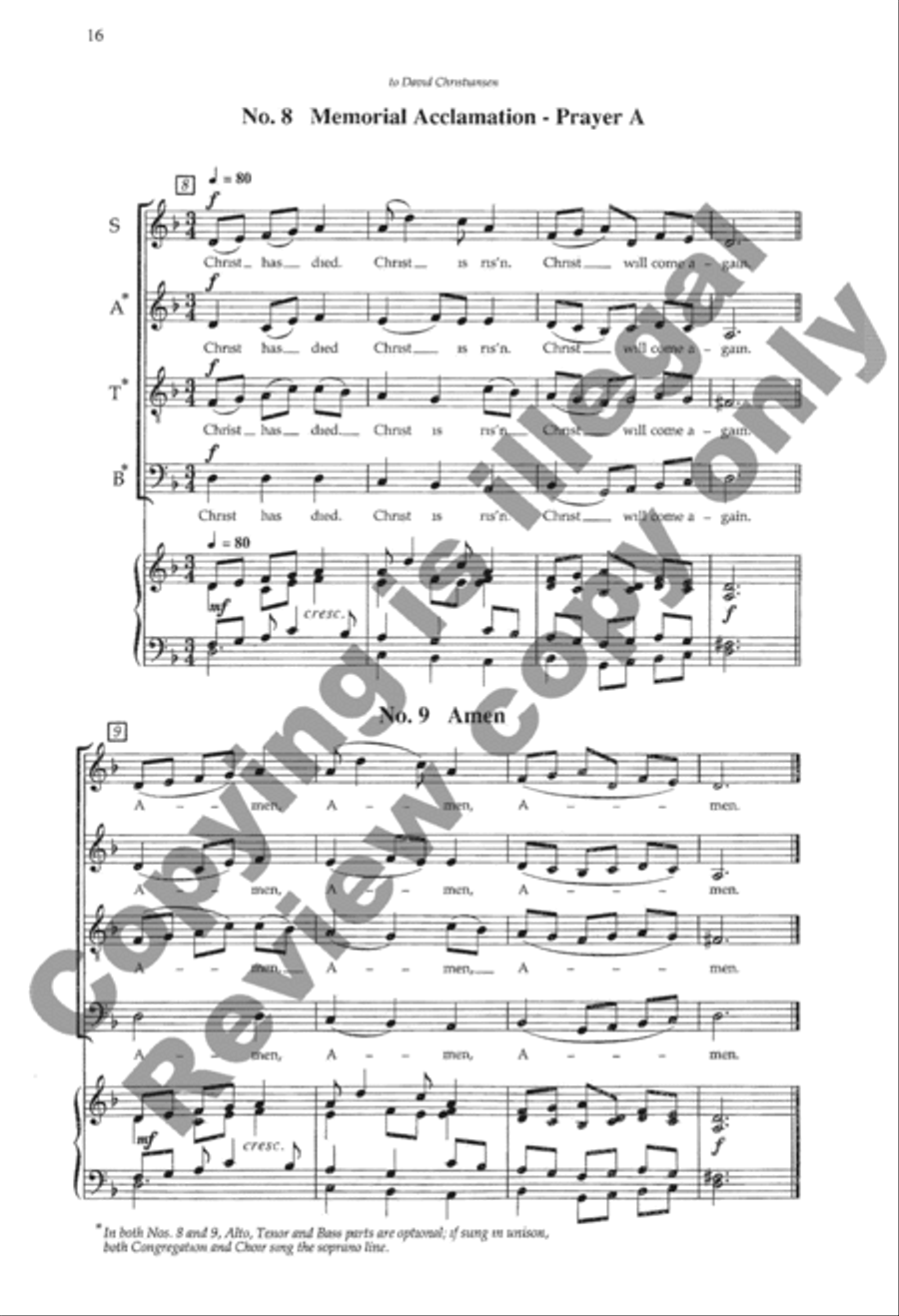 Mass of the Holy Trinity 4-Part scores gallery preview page 16