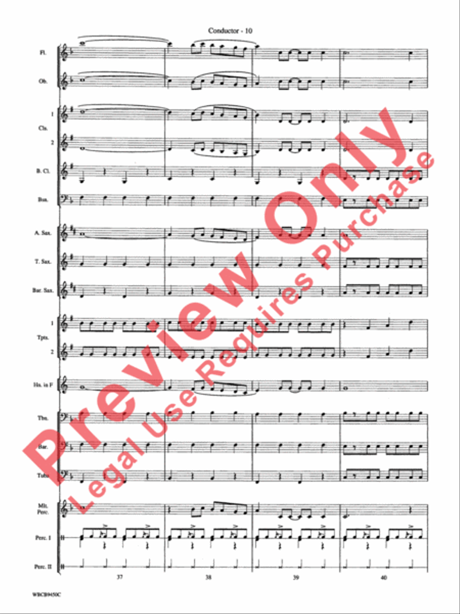 Lion Sleeps Tonight Concert Band scores gallery preview page 13