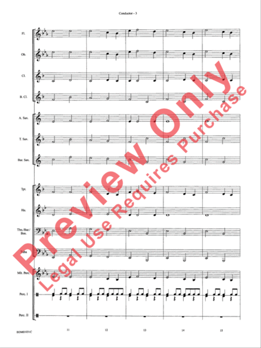Patriotic Bits & Pieces Concert Band scores gallery preview page 6