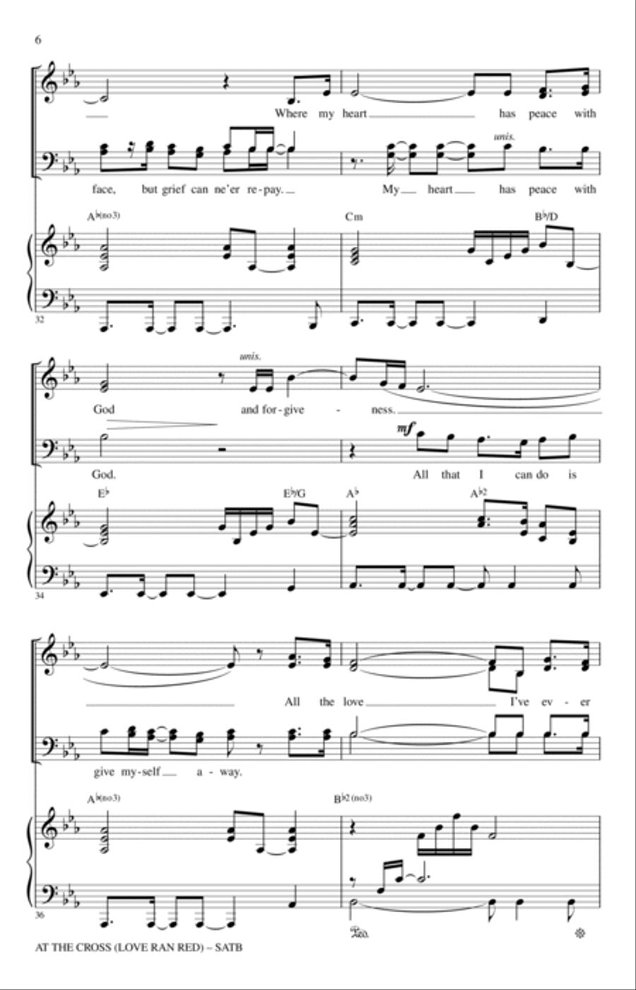At The Cross (Love Ran Red) 4-Part scores gallery preview page 5