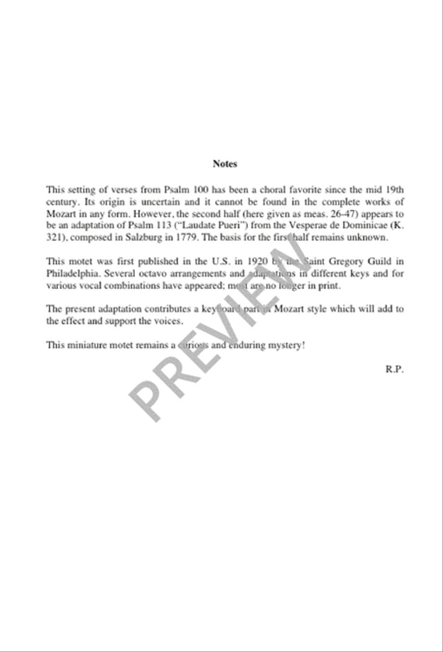 Jubilate Deo Jubilate Deo 4-Part scores gallery preview page 7