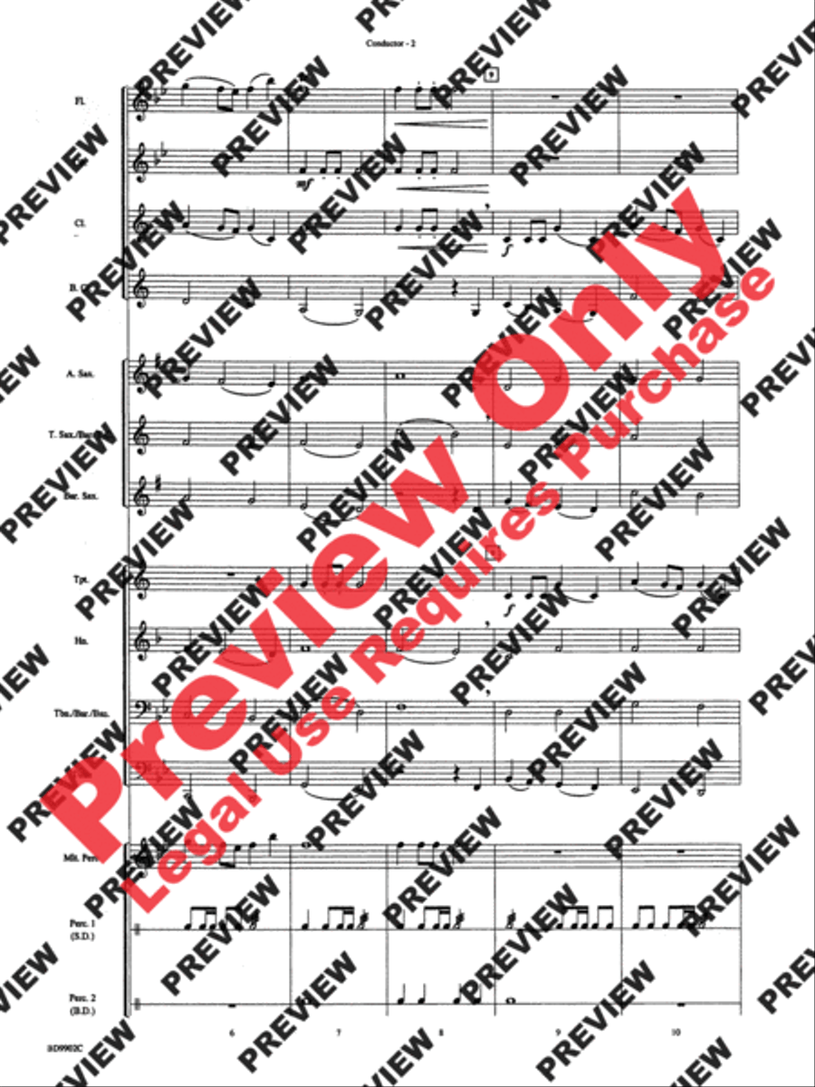 Then Come the Heroes Concert Band scores gallery preview page 4