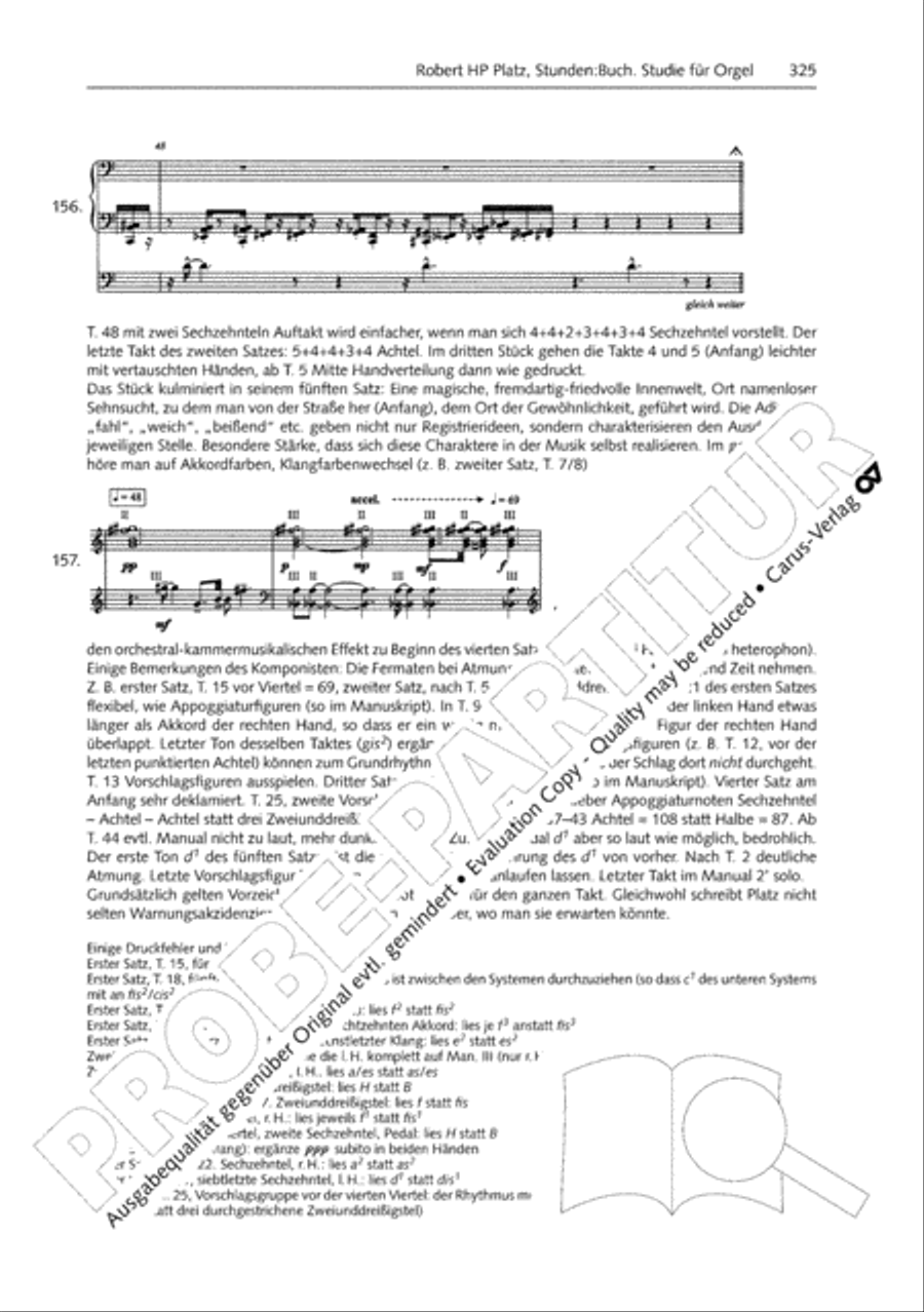 Orgelschule zur historischen Auffuhrungspraxis Organ Solo scores gallery preview page 326