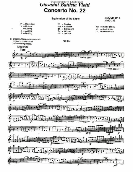 Viotti - Violin Concerto No. 22 in A Minor image number null