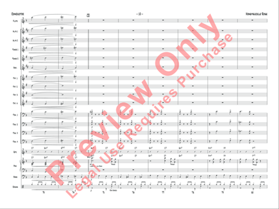 Honeysuckle Rose Jazz Ensemble scores gallery preview page 13