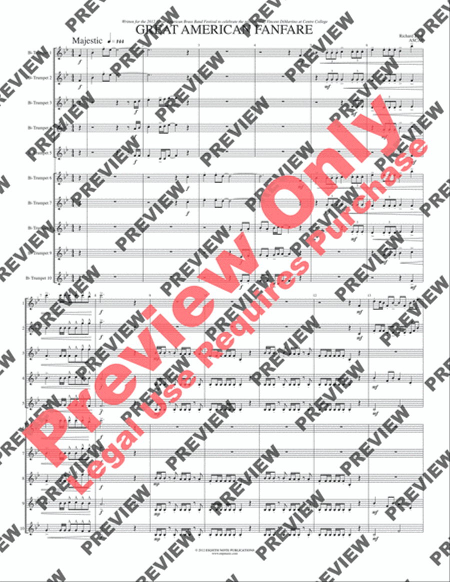 Great American Fanfare Great American Fanfare Small Ensemble scores gallery preview page 3