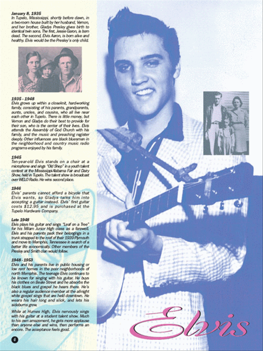 Elvis Presley Anthology – Volume 1 Piano, Vocal, Guitar scores gallery preview page 3