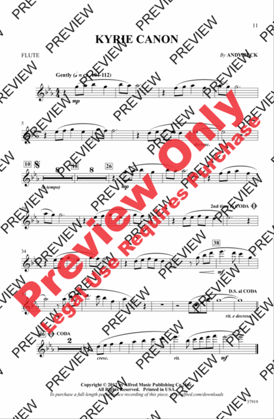 Kyrie Canon 2-Part scores gallery preview page 11