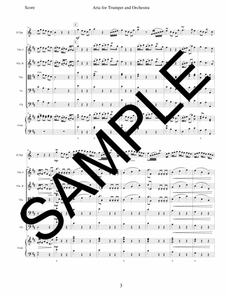 Aria from Alcina for Solo Trumpet, String Orchestra, and Continuo image number null