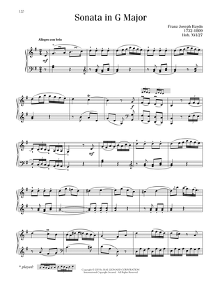 Book cover for Sonata In G Major, Hob. XVI: 27