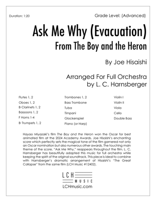 Book cover for Ask Me Why (Evacuation)