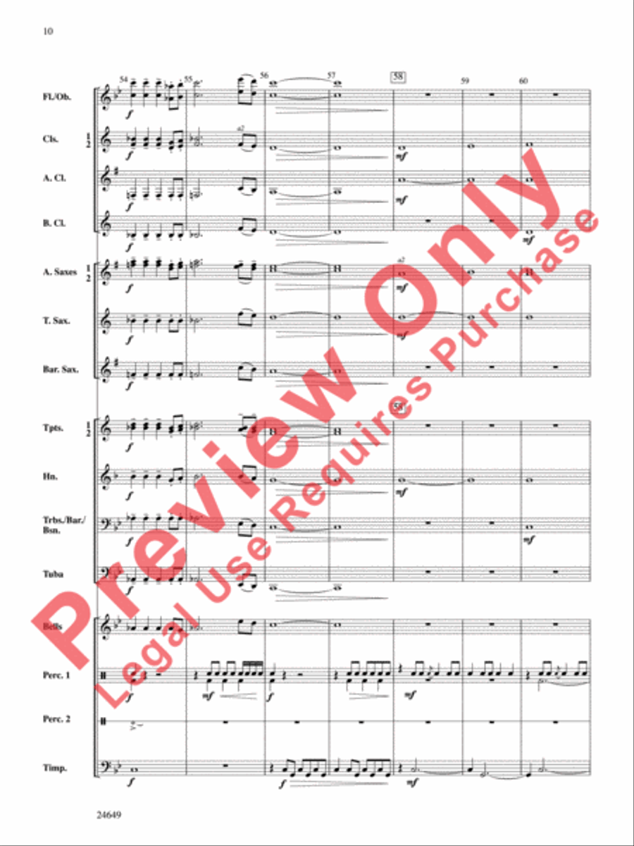 Crusade Crusade Concert Band scores gallery preview page 11