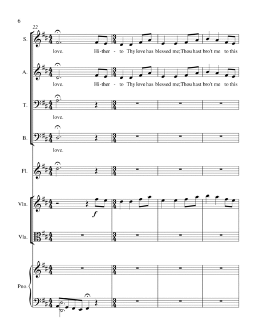 Come, Thou Fount of Every Blessing - #1 of 5 in my Suite of Hymns 4-Part scores gallery preview page 6