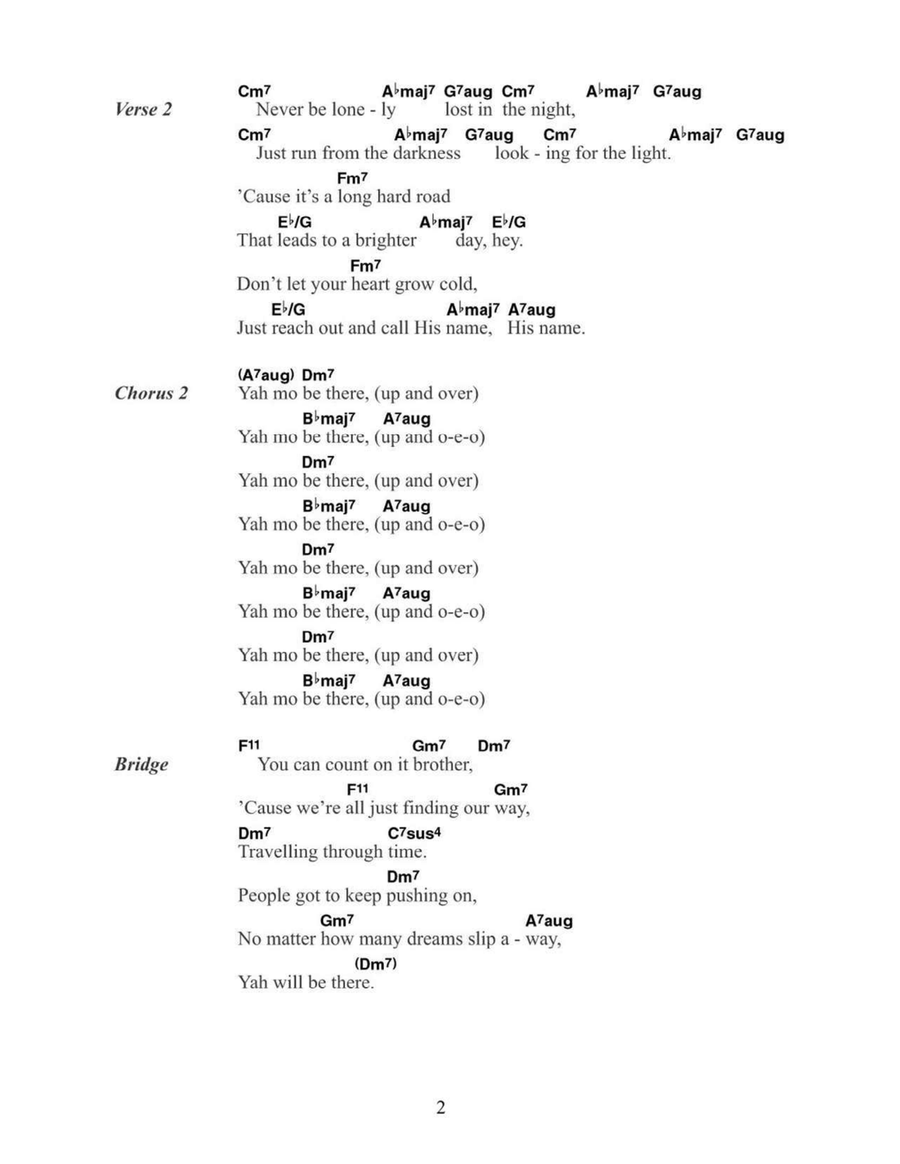 Yah Mo B There Acoustic Guitar scores gallery preview page 2