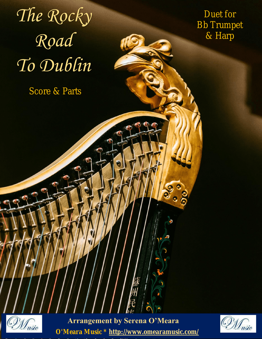 The Rocky Road to Dublin, Duet for Bb Trumpet & Harp Trumpet Duet scores gallery preview page 1