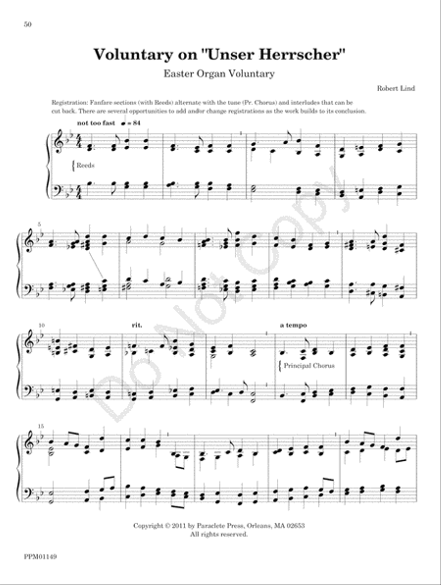 Organ Works for the Church Year Organ scores gallery preview page 56