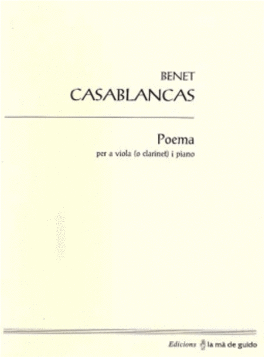 Poema Clarinet scores gallery preview page 1