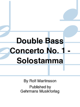 Book cover for Double Bass Concerto No. 1 - Solostamma