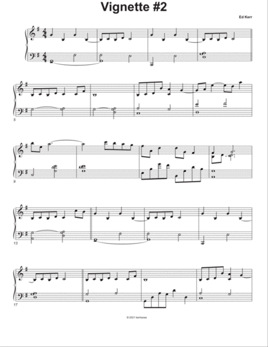 Vignette #2 Piano Solo scores gallery preview page 2