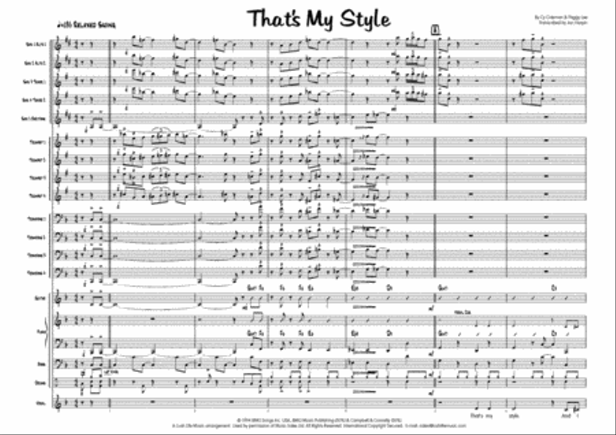 That's My Style Big Band scores gallery preview page 2